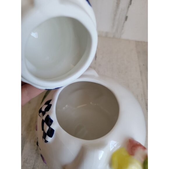 Mercuries Rabbit bunny AS IS Teapot spring tulip - Picture 14 of 16